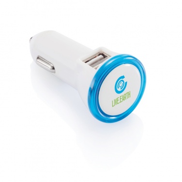 Logo trade corporate gifts picture of: Powerful dual port car charger