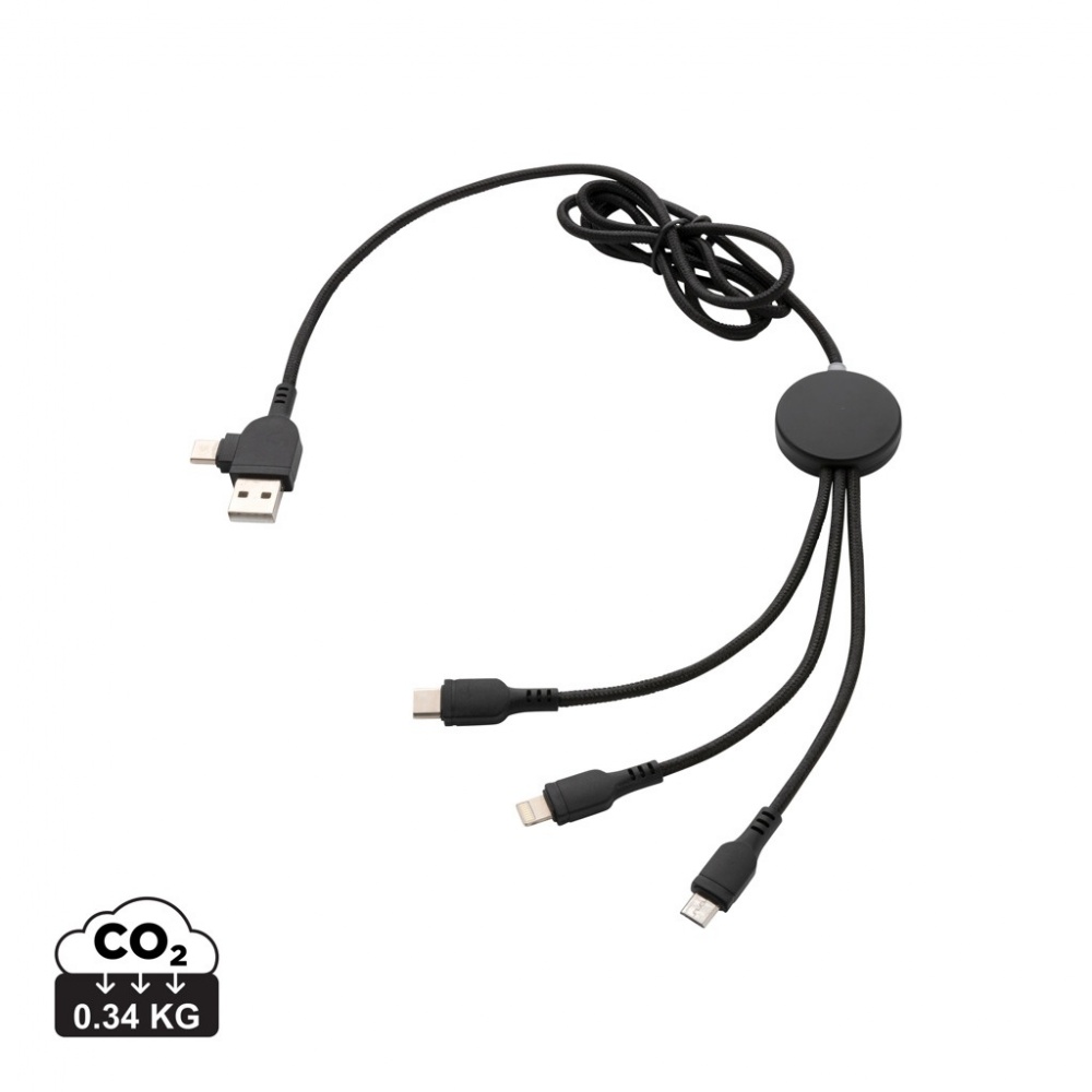 Logo trade business gift photo of: Light up logo 6-in-1 cable