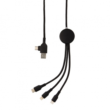 Logotrade promotional merchandise image of: Light up logo 6-in-1 cable