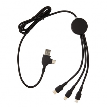 Logotrade promotional giveaways photo of: Light up logo 6-in-1 cable