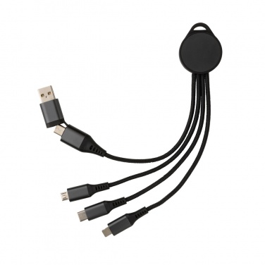 Logotrade corporate gift image of: Terra RCS recycled aluminium 6-in-1 charging cable