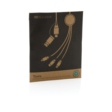 Logotrade promotional giveaway image of: Terra RCS recycled aluminium 120cm 6-in-1 cable