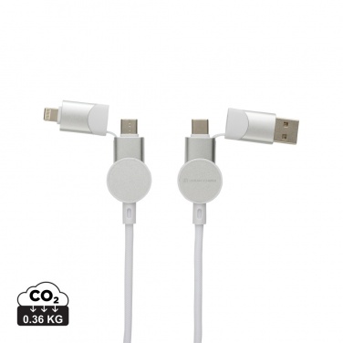 Logotrade promotional item picture of: Oakland RCS recycled plastic 6-in-1 fast charging 45W cable