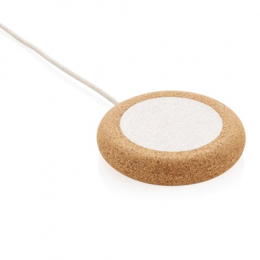 Logo trade promotional product photo of: Cork and Wheat 5W wireless charger