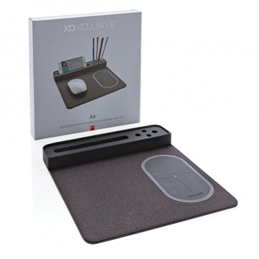 Logo trade promotional items picture of: Air mousepad with 5W wireless charging and USB