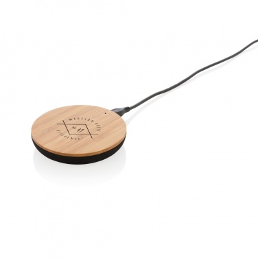 Logo trade promotional items picture of: Bamboo X 5W wireless charger