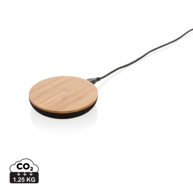 Logotrade promotional product image of: Bamboo X 5W wireless charger