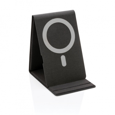 Logo trade business gift photo of: Artic Magnetic 10W wireless charging phone stand