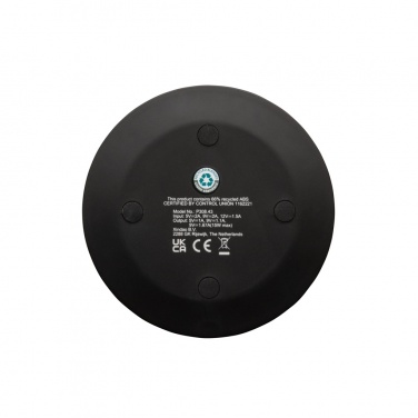 Logotrade promotional item picture of: RCS recycled plastic 15W Wireless fast charger