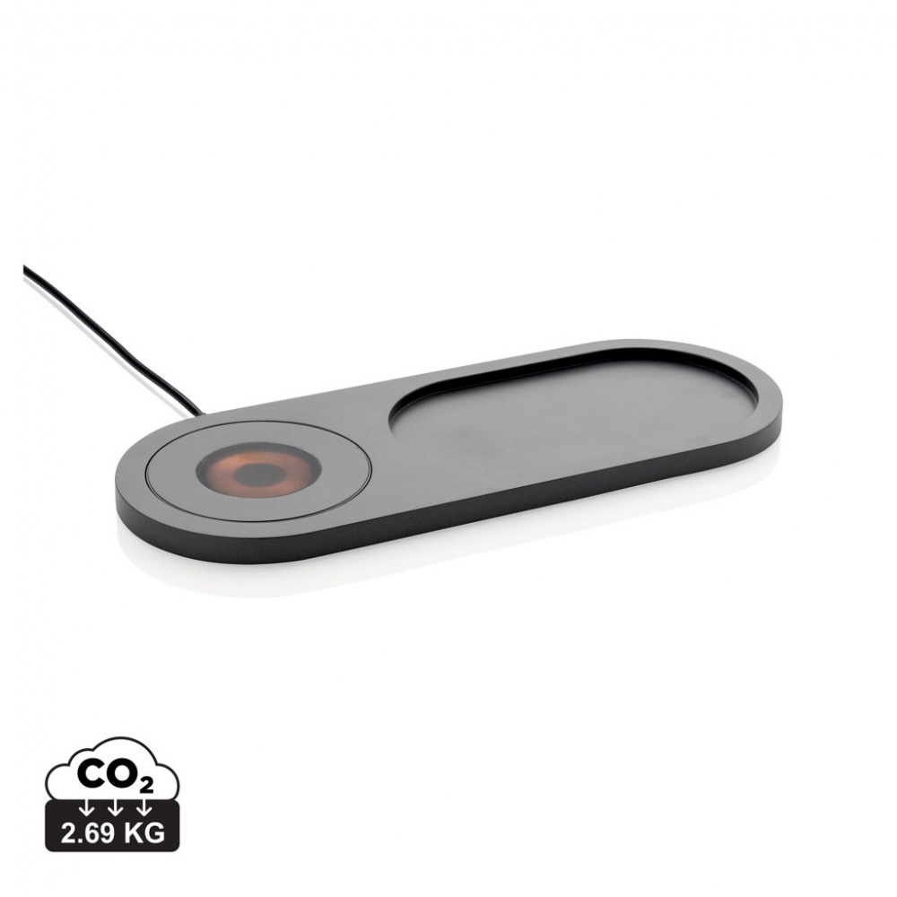 Logo trade corporate gift photo of: Encore 10W wireless charging valet tray