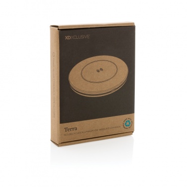 Logotrade corporate gift image of: Terra RCS recycled aluminium 10W wireless charger