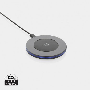 Logo trade promotional gifts image of: Terra RCS recycled aluminium 10W wireless charger