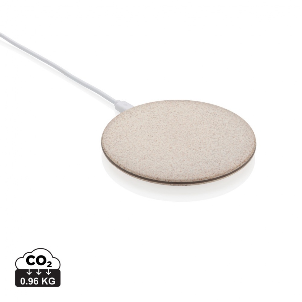 Logotrade promotional giveaway picture of: 5W Wheat straw wireless charger