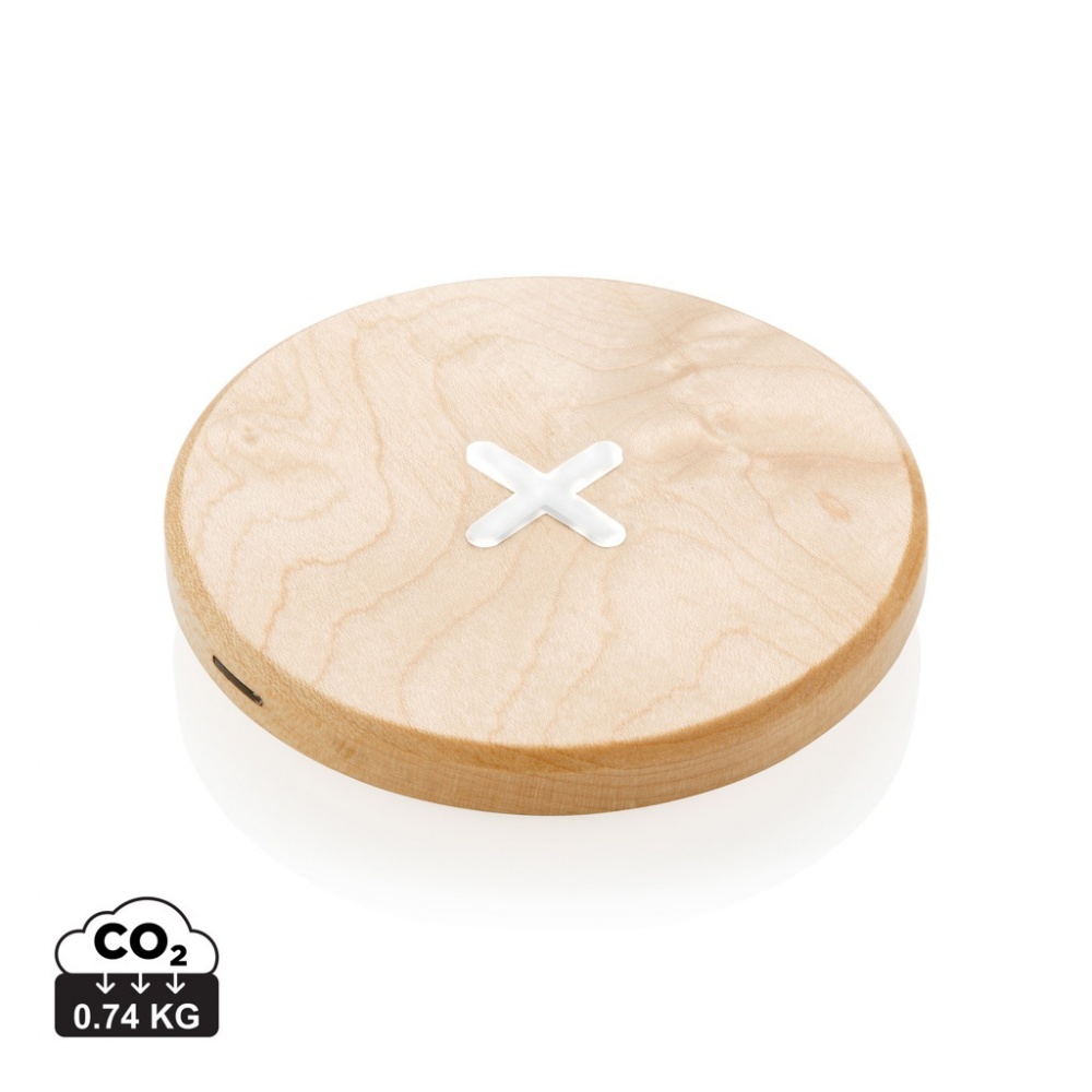 Logotrade corporate gift picture of: 5W wood wireless charger