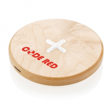 Logo trade promotional items picture of: 5W wood wireless charger