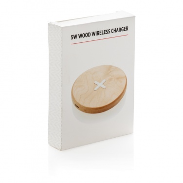 Logo trade promotional products picture of: 5W wood wireless charger