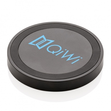 Logo trade promotional giveaway photo of: 5W wireless charging pad round