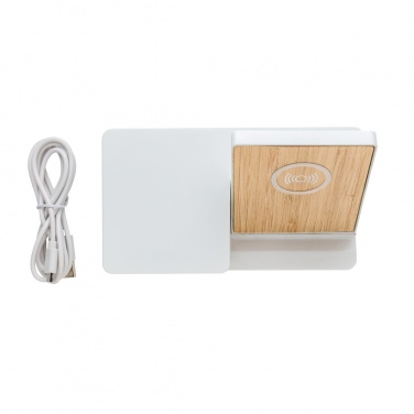 Logo trade promotional giveaway photo of: Ontario 5W wireless charger with speaker