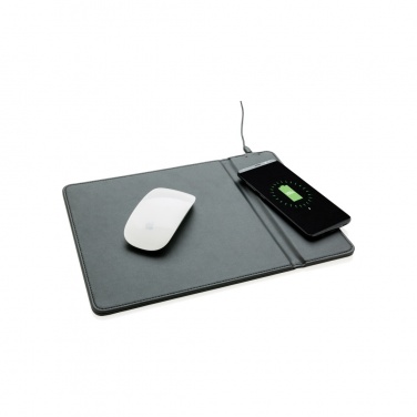 Logo trade corporate gifts picture of: Mousepad with 5W wireless charging