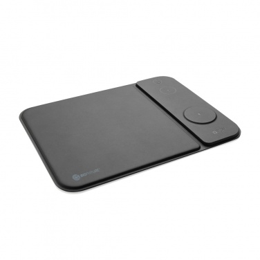 Logotrade promotional giveaways photo of: Swiss peak RCS recycled PU 15W 3 in 1 charging mousepad