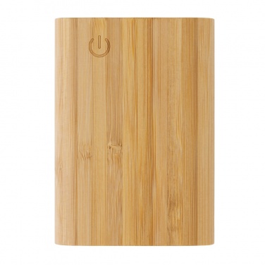 Logotrade advertising products photo of: Bamboo 5.000 mAh powerbank