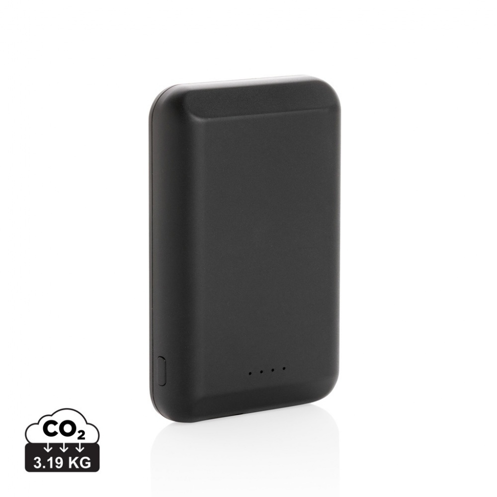 Logotrade promotional item image of: Magnetic 5.000 mAh 5W wireless powerbank