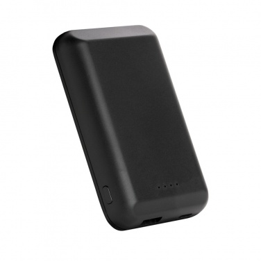 Logo trade promotional gifts image of: Magnetic 5.000 mAh 5W wireless powerbank