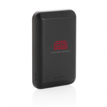 Logo trade promotional products picture of: Magnetic 5.000 mAh 5W wireless powerbank