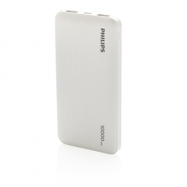 Logo trade promotional gifts picture of: Philips 10.000 mAh slim powerbank