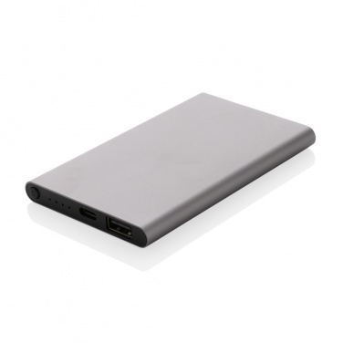 Logotrade business gift image of: RCS recycled plastic/aluminum 4000 mah powerbank with type C