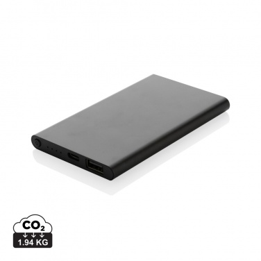 Logotrade promotional gift picture of: RCS recycled plastic/aluminum 4000 mah powerbank with type C