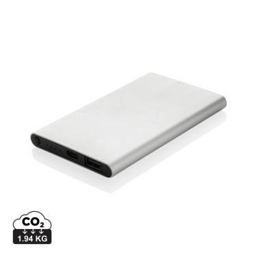 Logotrade advertising product image of: RCS recycled plastic/aluminum 4000 mah powerbank with type C