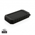 RCS recycled plastic Solar powerbank with 10W Wireless, black