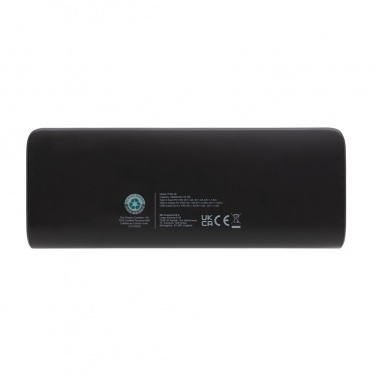 Logo trade business gift photo of: FlashCharge RCS rplastic 20000 mah fast charge powerbank