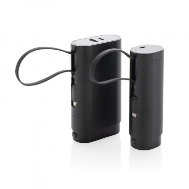 Logo trade promotional gifts image of: CycleCell 5000 mah removable battery powerbank