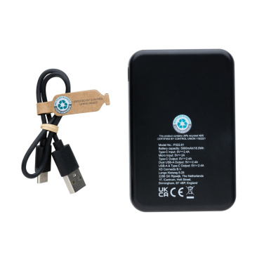 Logotrade advertising product image of: RCS recycled plastic 5.000 mAh powerbank