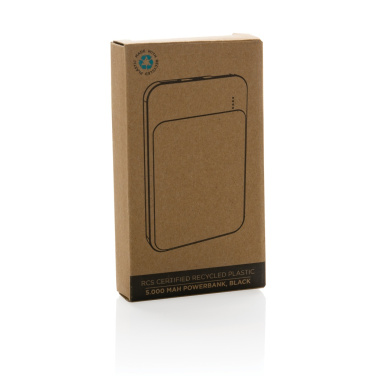 Logo trade business gift photo of: RCS recycled plastic 5.000 mAh powerbank