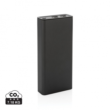 Logo trade promotional giveaways image of: Terra RCS recycled 20W aluminium powerbank 20.000 mAh