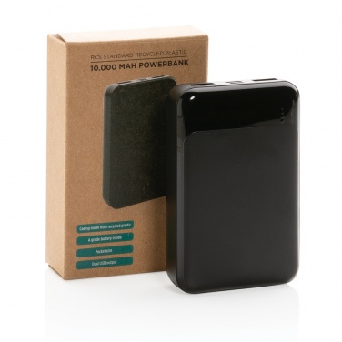 Logotrade corporate gift image of: RCS standard recycled plastic 10.000 mAh powerbank