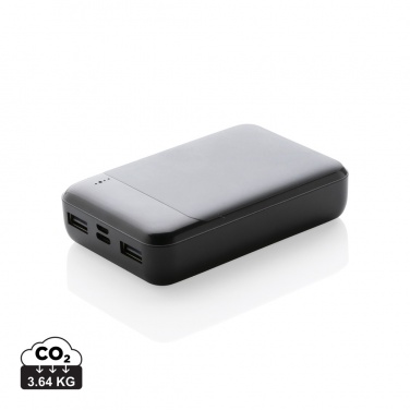 Logo trade corporate gifts picture of: RCS standard recycled plastic 10.000 mAh powerbank