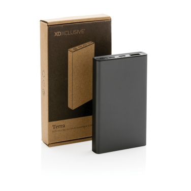 Logo trade business gift photo of: Terra RCS recycled aluminium powerbank 5.000 mAh