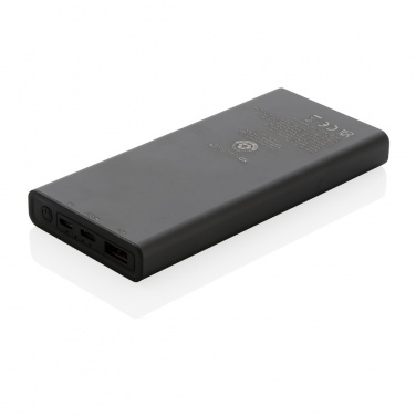 Logo trade promotional gifts image of: Terra RCS recycled 18W aluminium powerbank 10.000 mAh