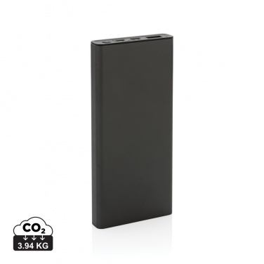 Logo trade advertising products image of: Terra RCS recycled 18W aluminium powerbank 10.000 mAh