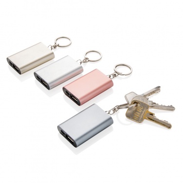 Logo trade business gifts image of: 1.000 mAh keychain powerbank