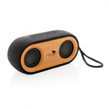 Logotrade corporate gift picture of: Bamboo X double speaker