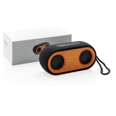 Logotrade promotional products photo of: Bamboo X double speaker