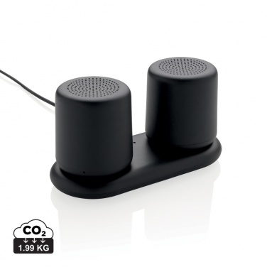 Logo trade promotional items image of: Double induction charging speaker