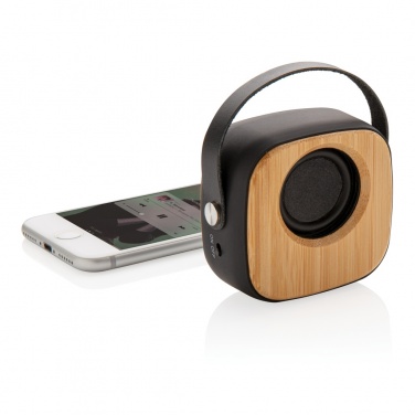 Logotrade promotional giveaways photo of: Bamboo 3W Wireless Fashion Speaker