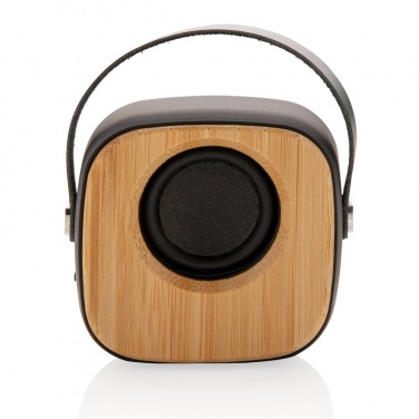 Logo trade promotional products image of: Bamboo 3W Wireless Fashion Speaker