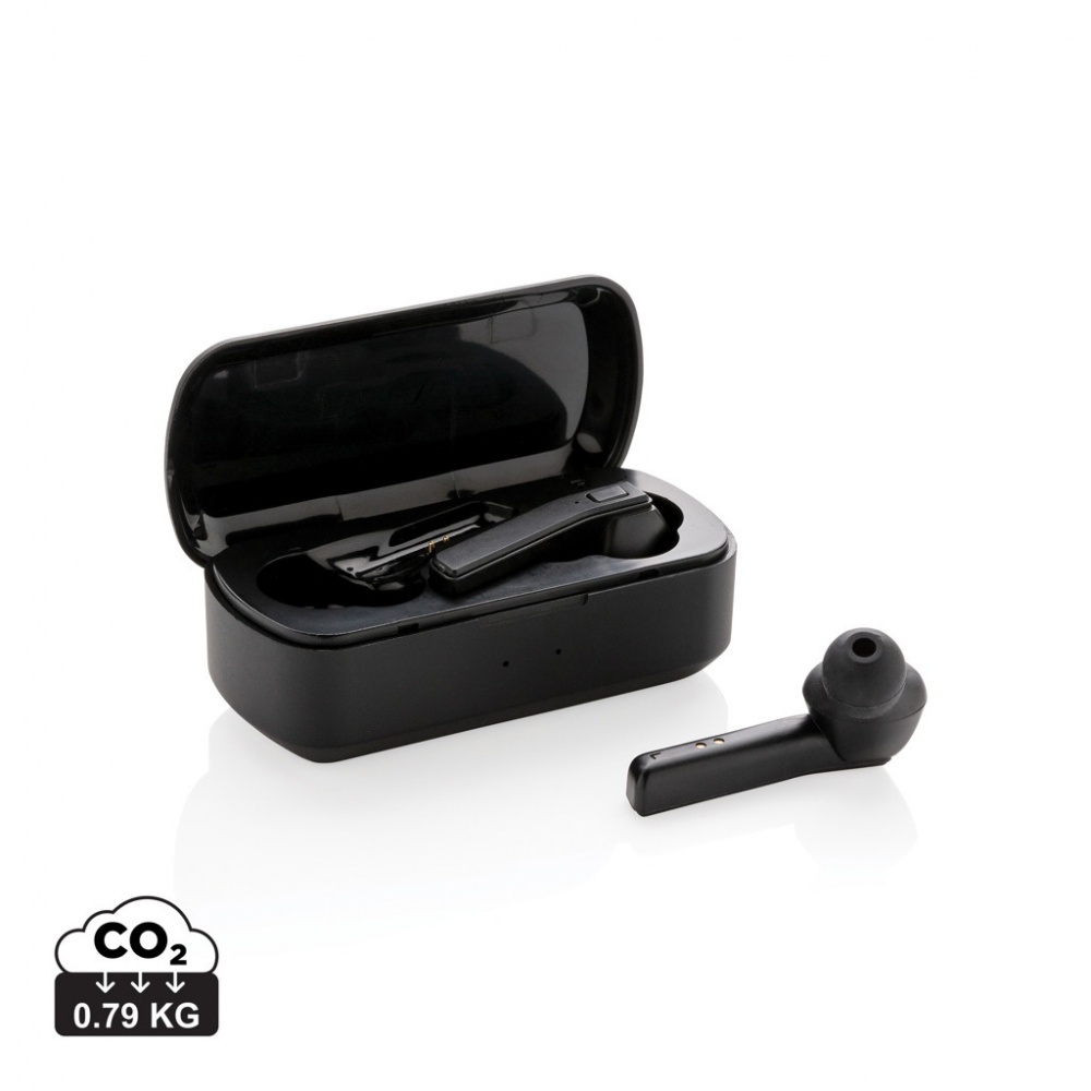 Logo trade promotional giveaway photo of: Free Flow TWS earbuds in charging case